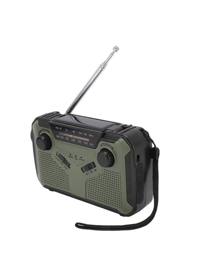 Emergency Hand Crank Radio Multiple Band Reception Solar Radio Portable Alarm Lighting Radio for Outdoors Camping