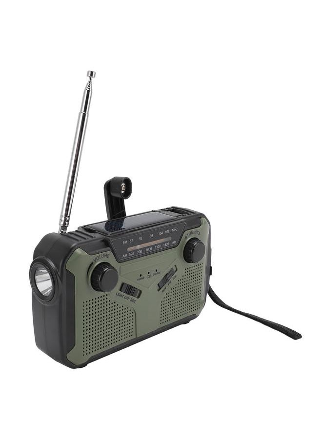 Emergency Hand Crank Radio Multiple Band Reception Solar Radio Portable Alarm Lighting Radio for Outdoors Camping