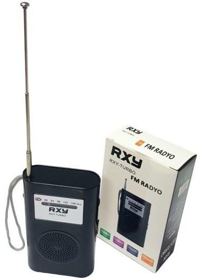 Rxy-Turbo Pocket Type Battery Operated Mini Analog Fm Radio