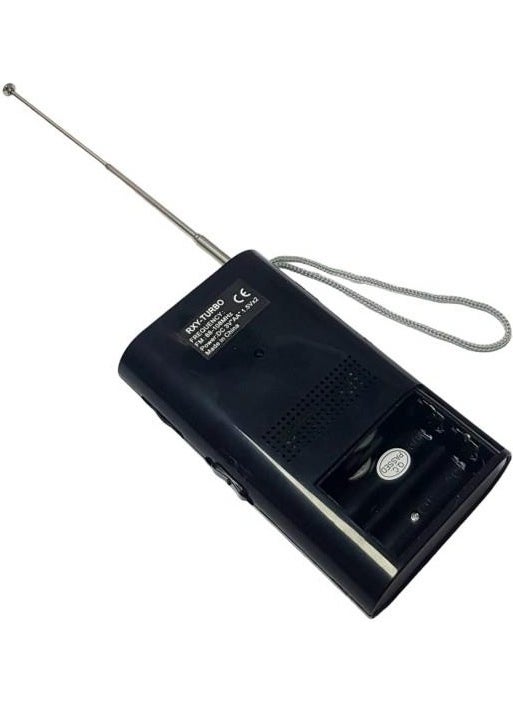 Rxy-Turbo Pocket Type Battery Operated Mini Analog Fm Radio