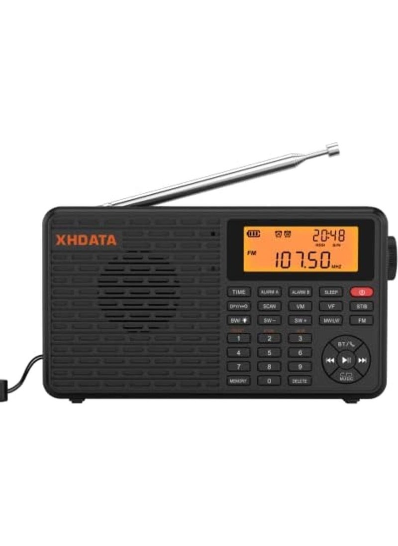D109 Portable Shortwave Radio - Battery Powered Radio