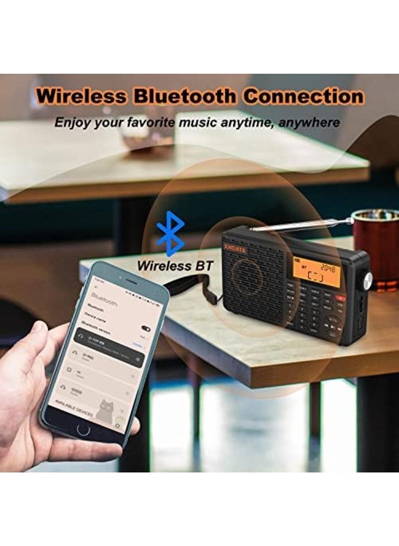 D109 Portable Shortwave Radio - Battery Powered Radio