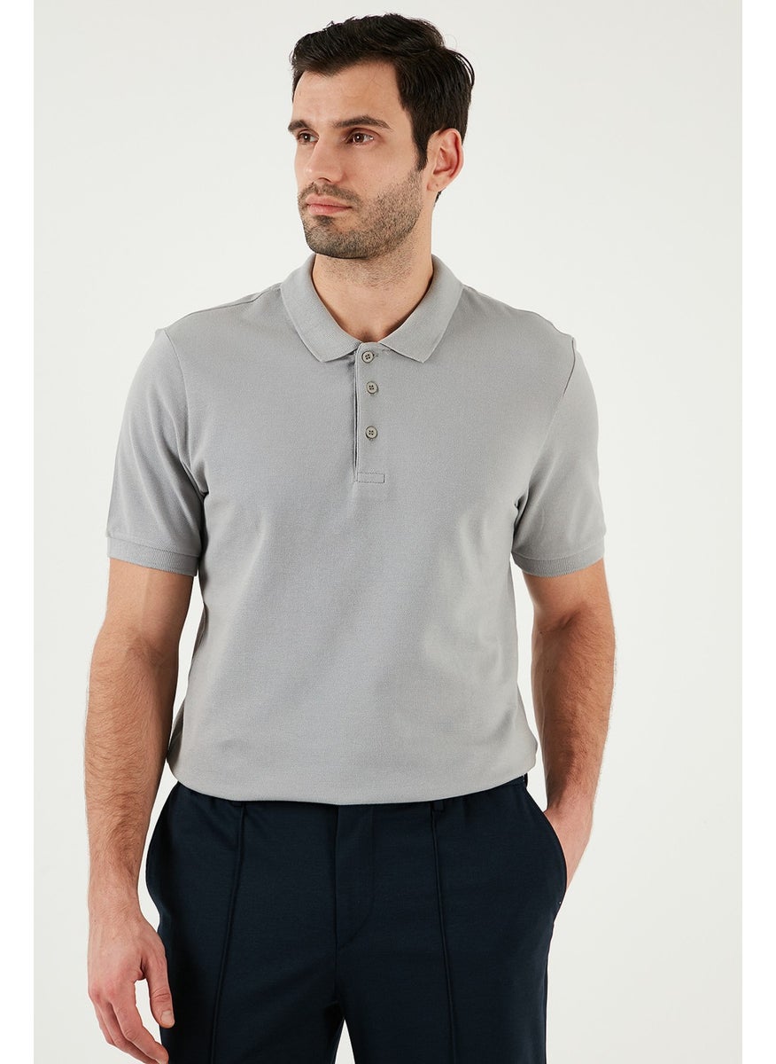 100% Cotton Regular Fit Buttoned Polo Collar T Shirt Men's POLO COLLAR T SHIRT 5902127