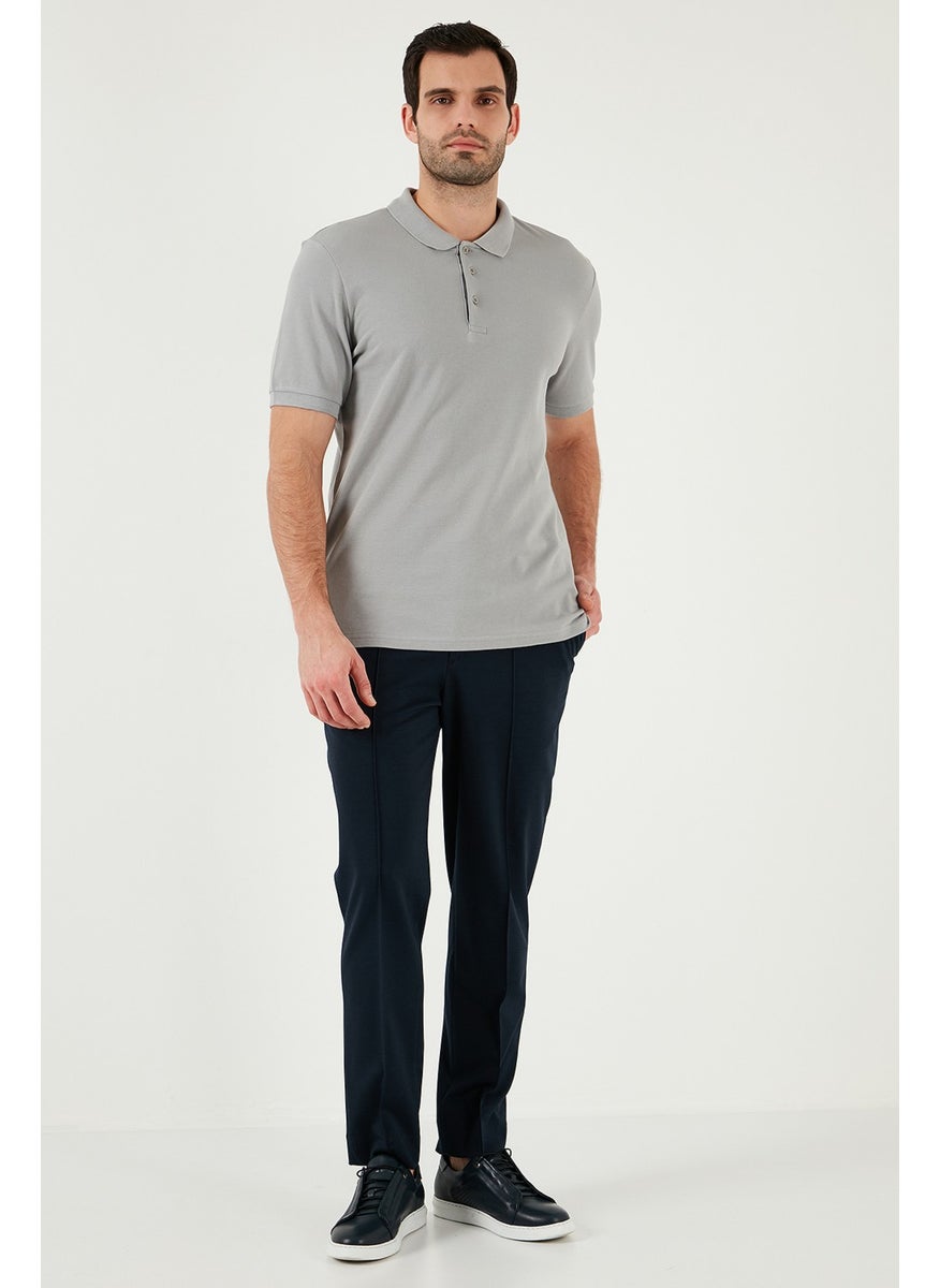 100% Cotton Regular Fit Buttoned Polo Collar T Shirt Men's POLO COLLAR T SHIRT 5902127