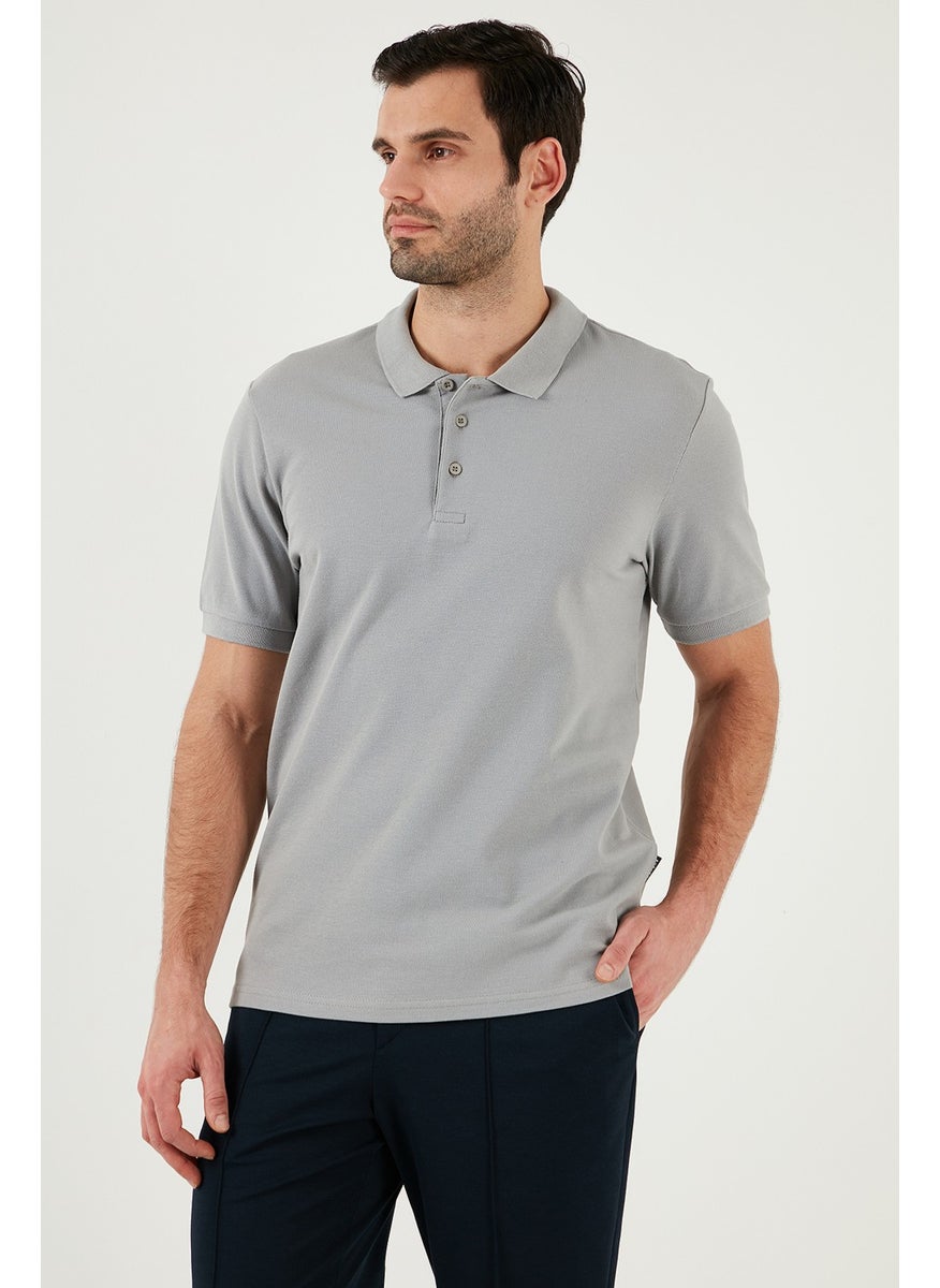 100% Cotton Regular Fit Buttoned Polo Collar T Shirt Men's POLO COLLAR T SHIRT 5902127
