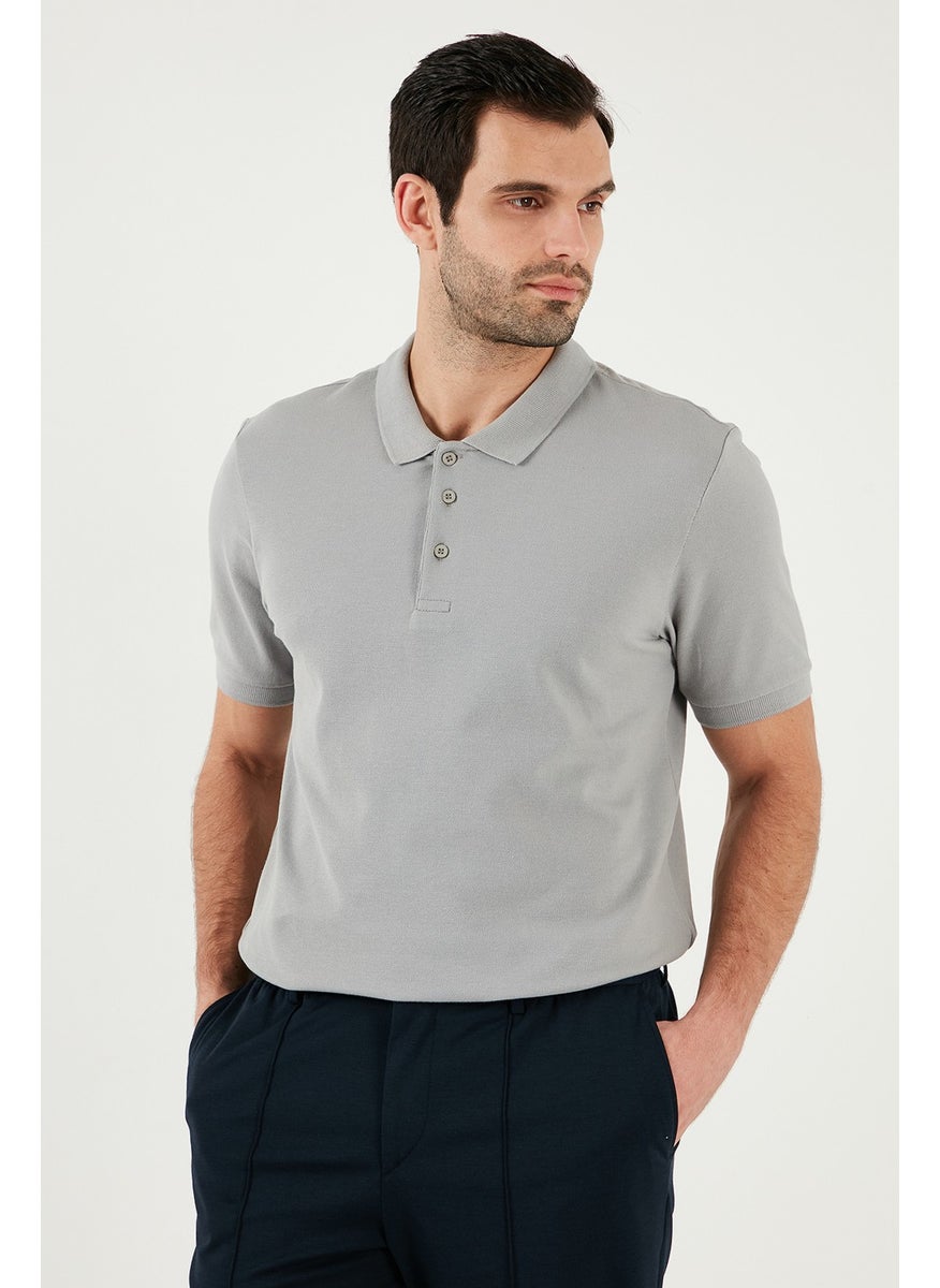 100% Cotton Regular Fit Buttoned Polo Collar T Shirt Men's POLO COLLAR T SHIRT 5902127
