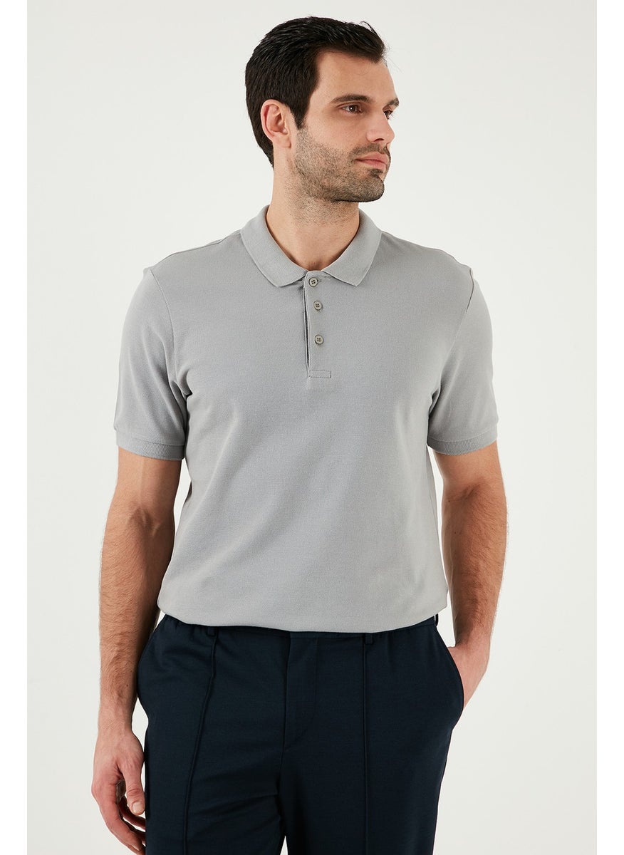 100% Cotton Regular Fit Buttoned Polo Collar T Shirt Men's POLO COLLAR T SHIRT 5902127