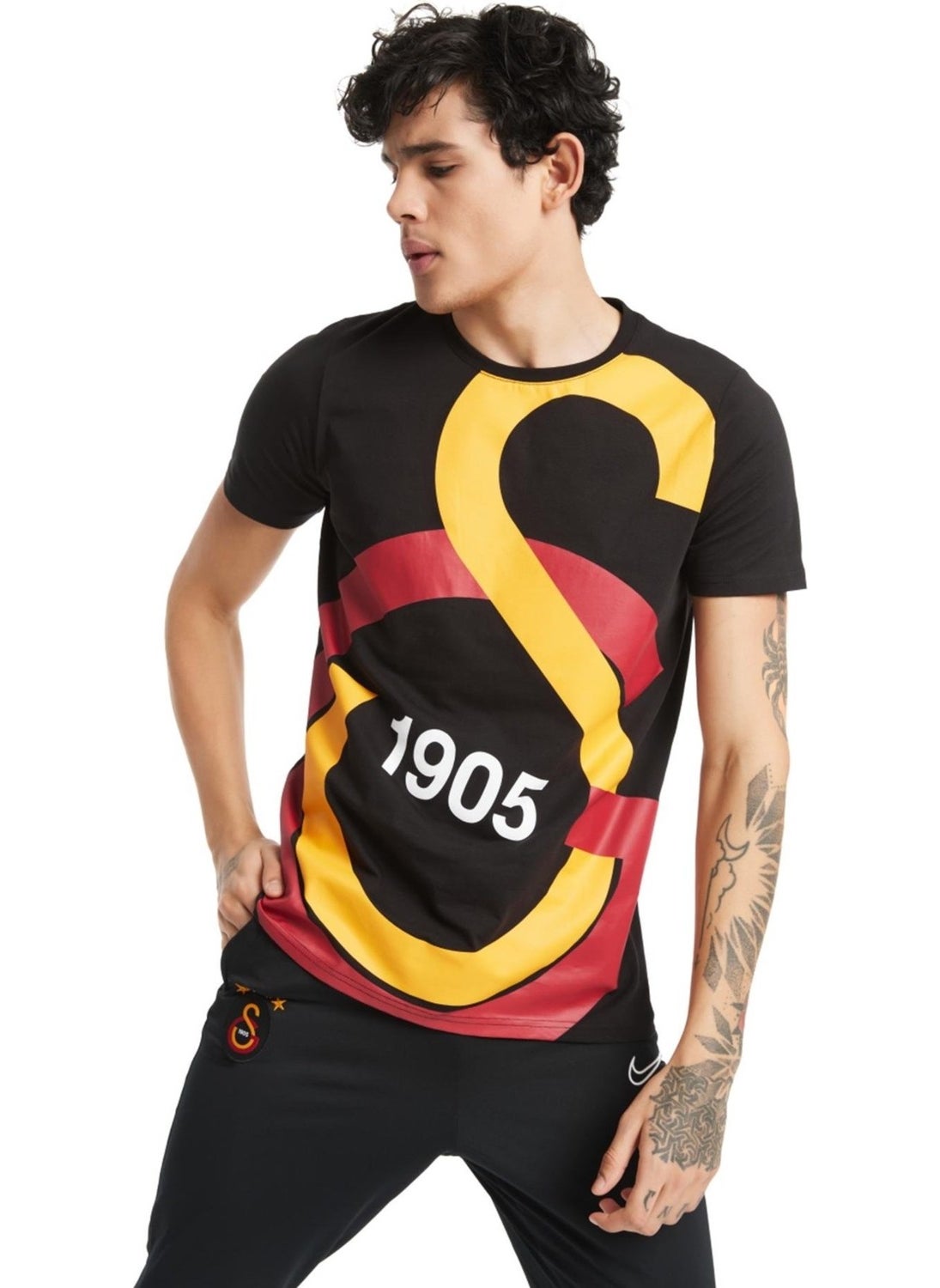 Licensed Black Large Logo T-Shirt Gift Lion Wooden Box