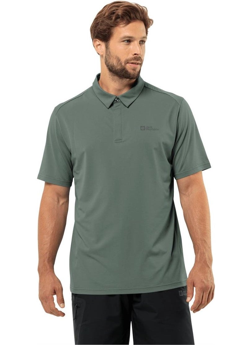 Delgami Polo M Men's Green Polo T-Shirt