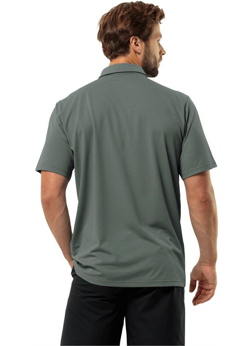 Delgami Polo M Men's Green Polo T-Shirt