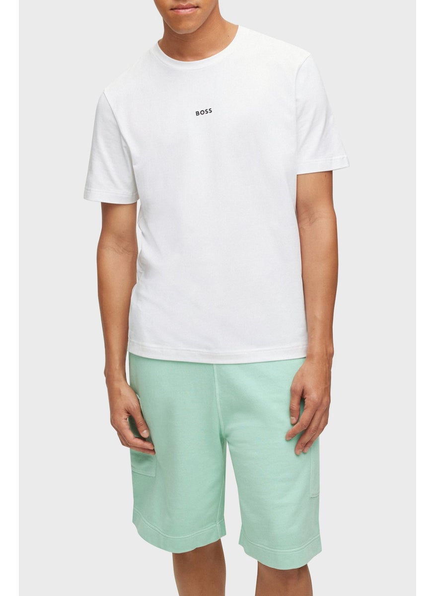 Cotton Relaxed Fit Crew Neck Men's T Shirt S 50473278 100