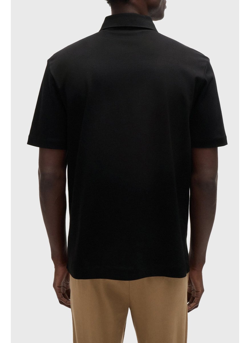 Cotton Regular Fit Polo Neck T Shirt Men's Polo Neck T Shirt 50520297 001