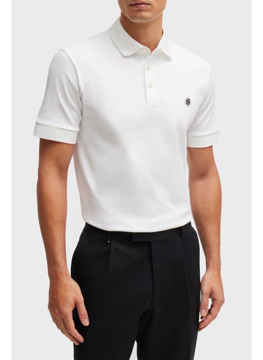 Cotton Regular Fit Polo Neck T Shirt Men's Polo Neck T Shirt 50520297 100