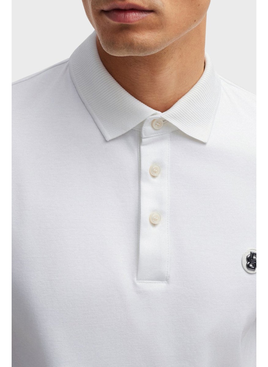Cotton Regular Fit Polo Neck T Shirt Men's Polo Neck T Shirt 50520297 100