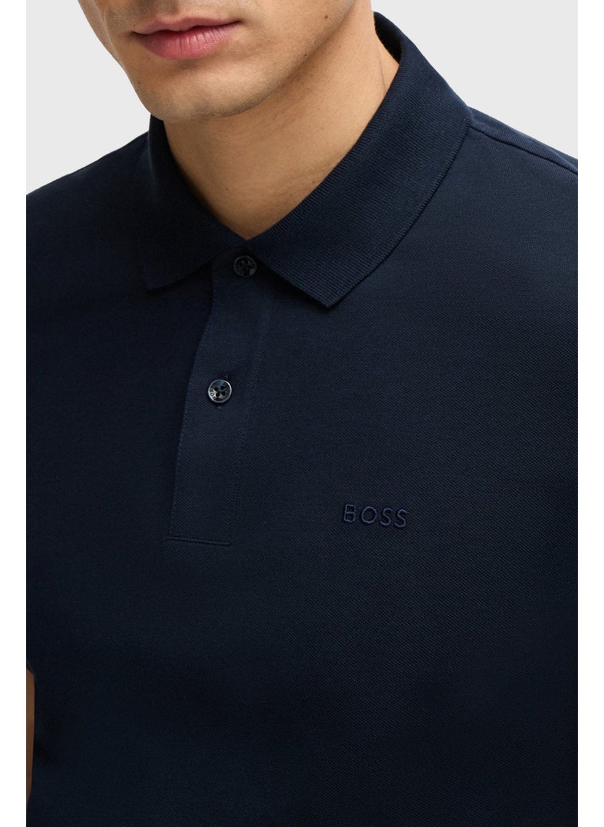 Cotton Regular Fit Polo Neck T Shirt Men's Polo Neck T Shirt 50520297 404
