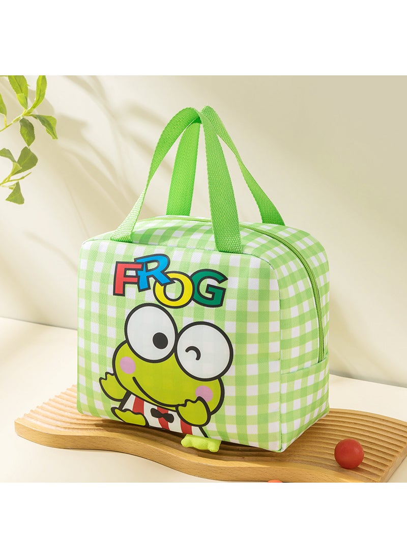 Cartoon Insulated Lunch Bag Thickened Foil 2024 new green frog