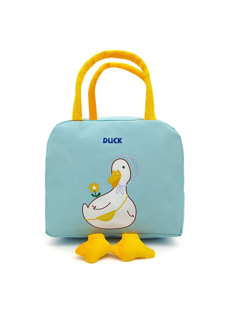 Cartoon Insulated Lunch Bag Thickened Foil Little blue yellow duck