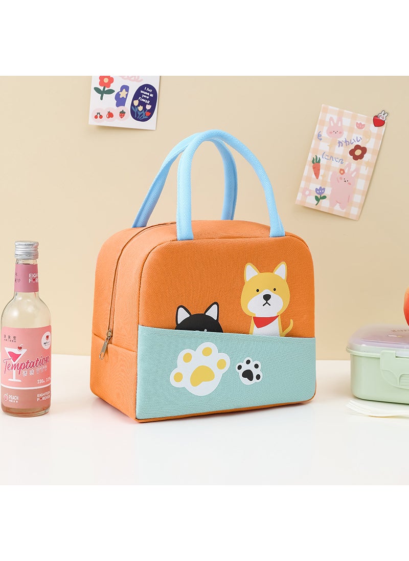 Cartoon Insulated Lunch Bag Thickened Foil Searching for puppies