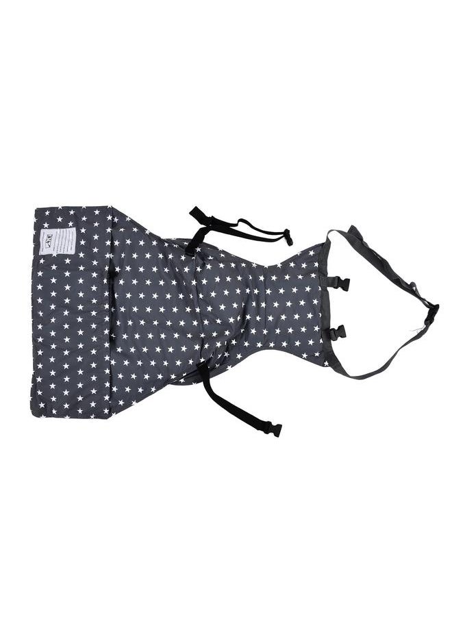 Portable Baby Chair Abrasion Resistance Durable Resilience Polyester Baby Chair Feeding BeltGrey Star