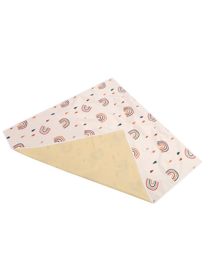Baby Dining Chair Mat Waterproof Under High Chair Floor Protector AntiSlip Play Mat(110 x 110CM SMT105EF345)