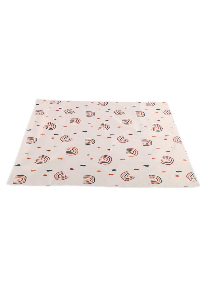 Baby Dining Chair Mat Waterproof Under High Chair Floor Protector AntiSlip Play Mat(110 x 110CM SMT105EF345)