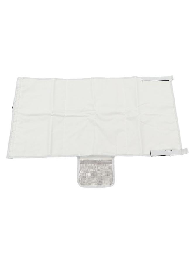 Airplane Footrest for Toddlers Portable Folding Easy Installation Adjustable Nylon Strap Airplane Seat Extender Grey