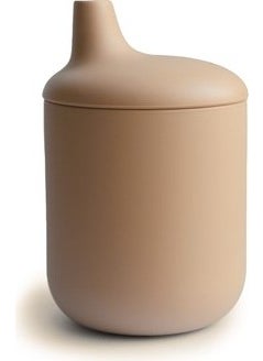 Silicone Sippy Cup with Straw - Natural