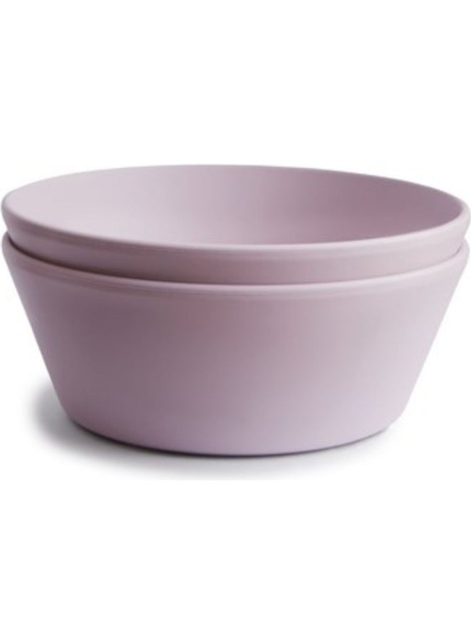 Double Round Food Bowl - Soft Lilac