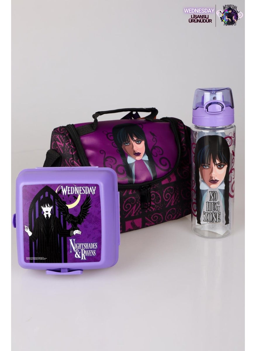 New Season Licensed Nutrition BAG, 700 ml Tritan Water Bottle and 2 Layer Lunch Box Meal Set