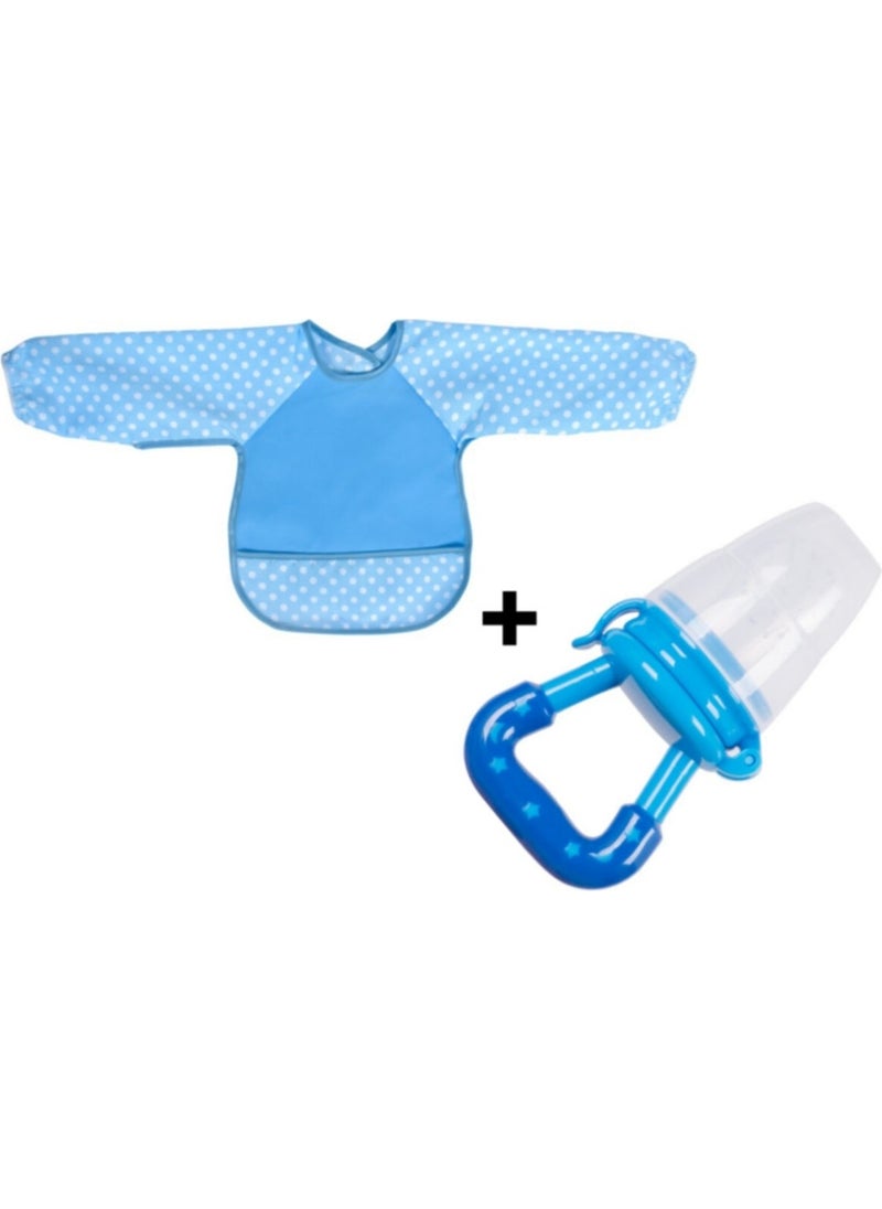 Sevi Baby Feeding Set (Sleeved Bib + Fruit Pacifier)