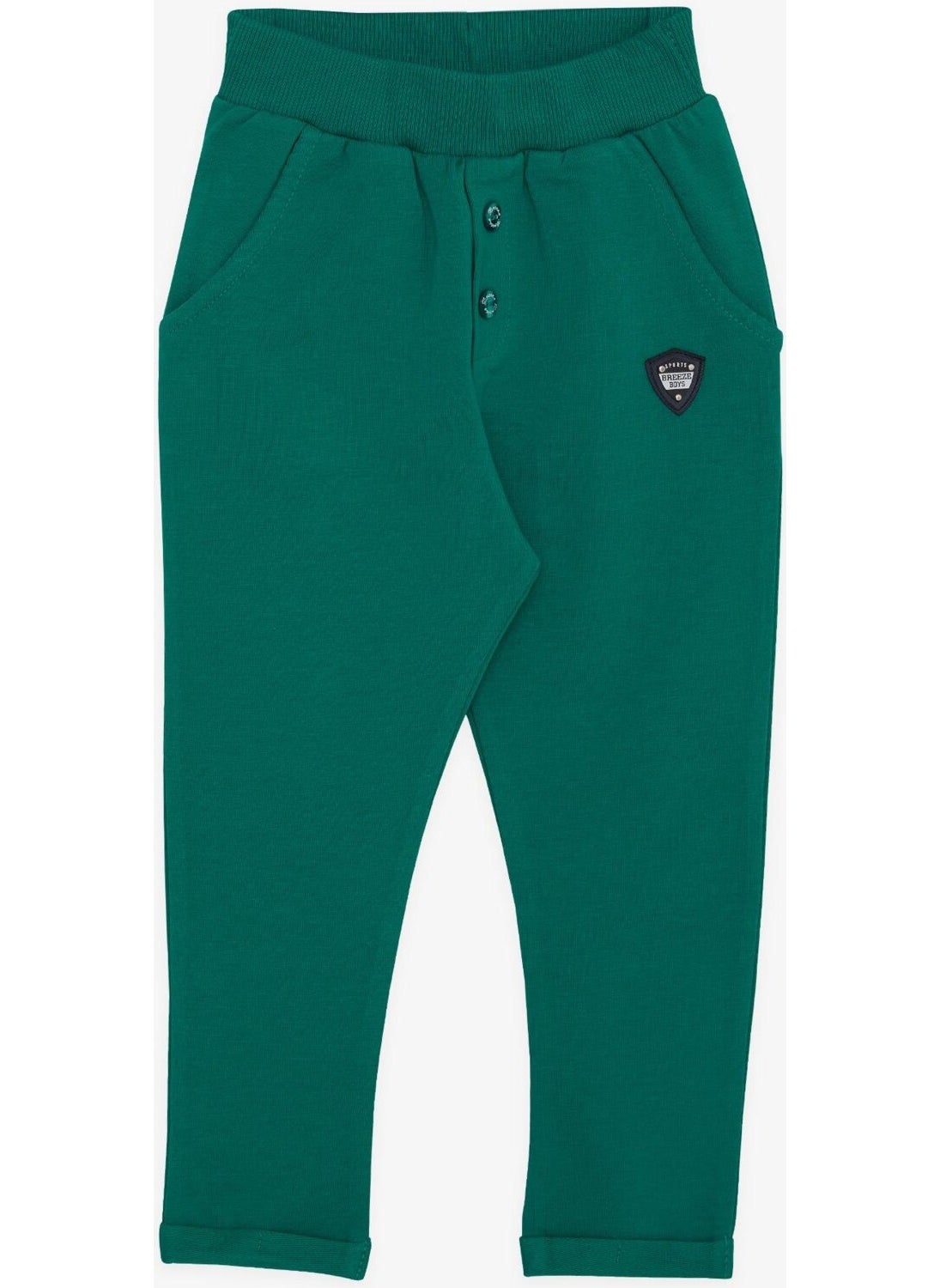 Girls & Boys Baby Boy Bottom Button Accessory Embroidered Pocket 9 Months-3 Years, Green