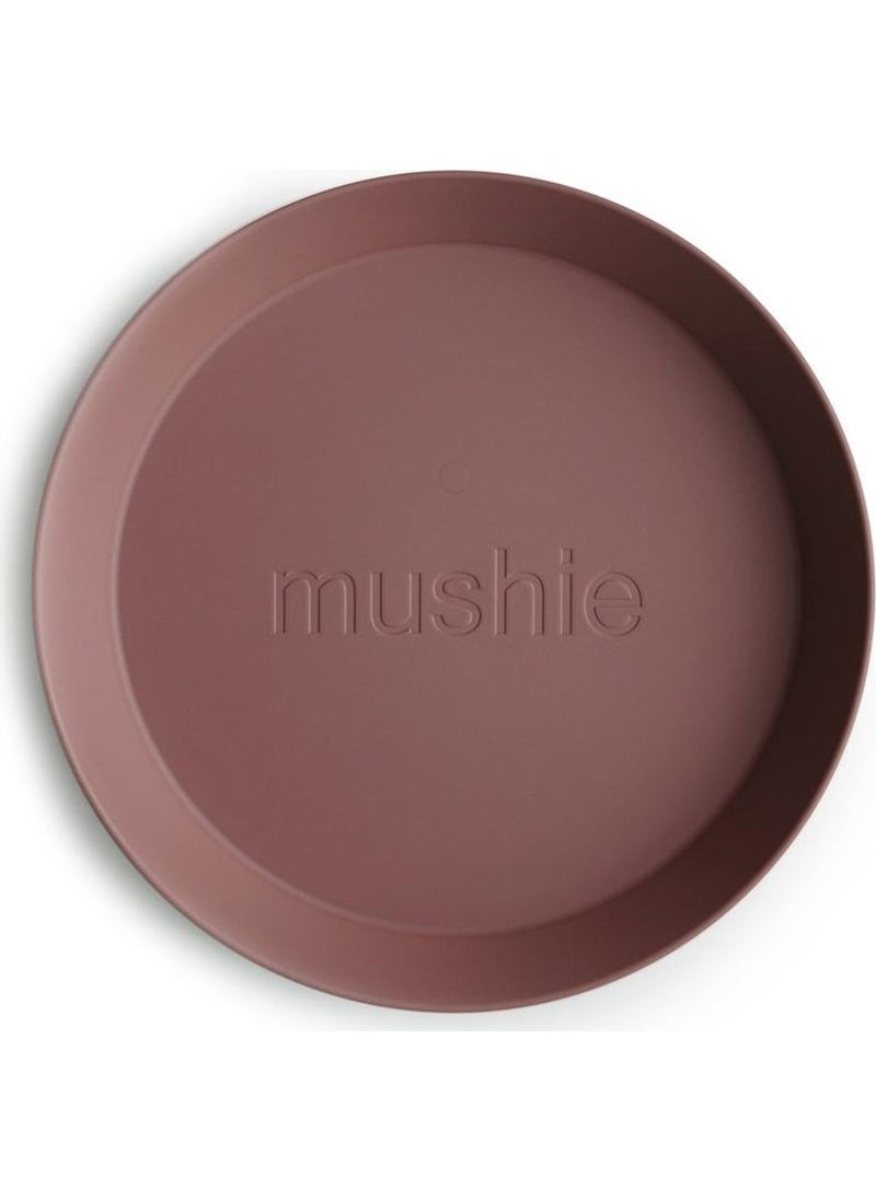 Dinner Plate Round Woodchuck - Plate Dark Brown Color