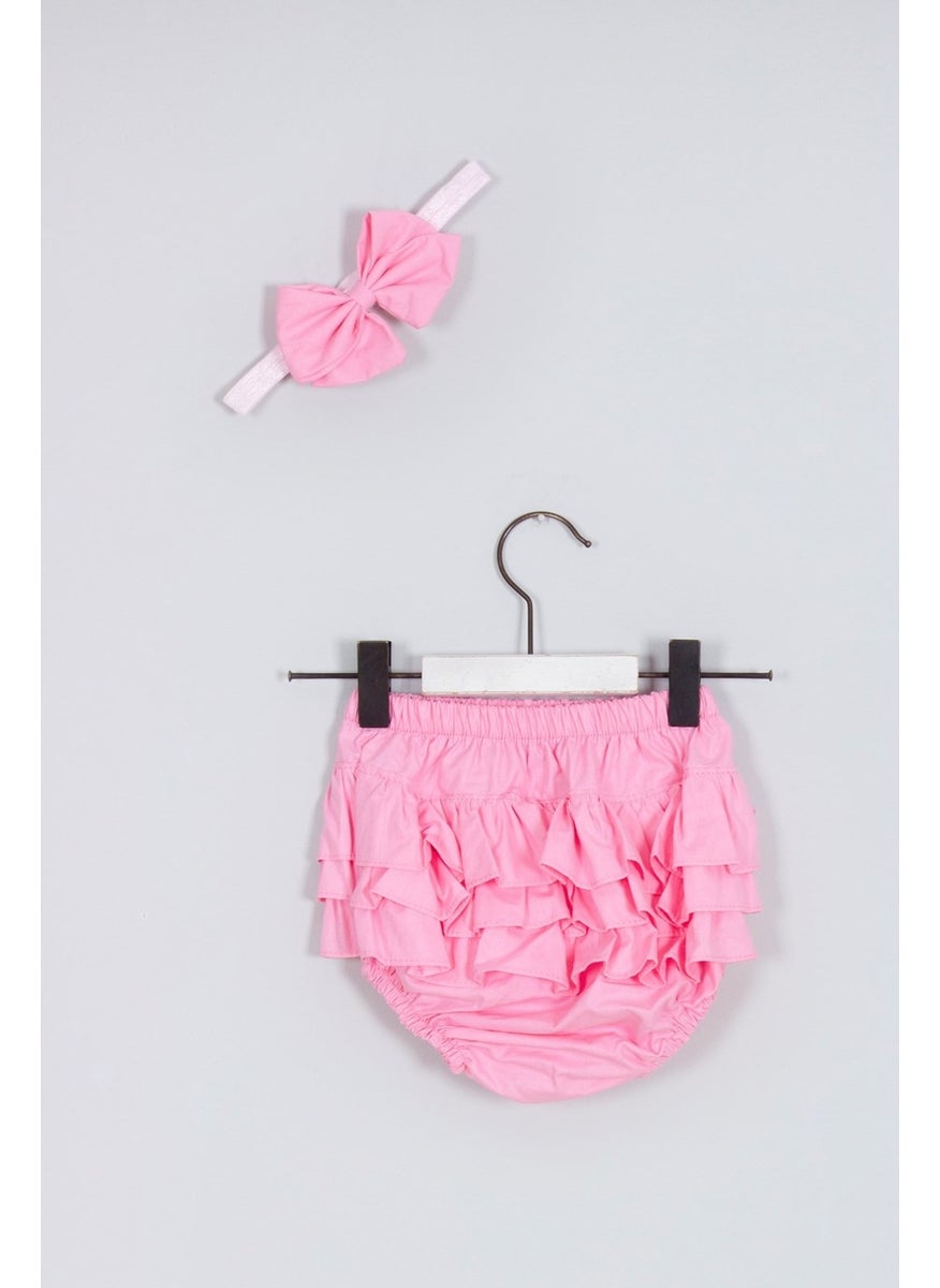 Baby Girl Bandana Ruffle Shorts Set