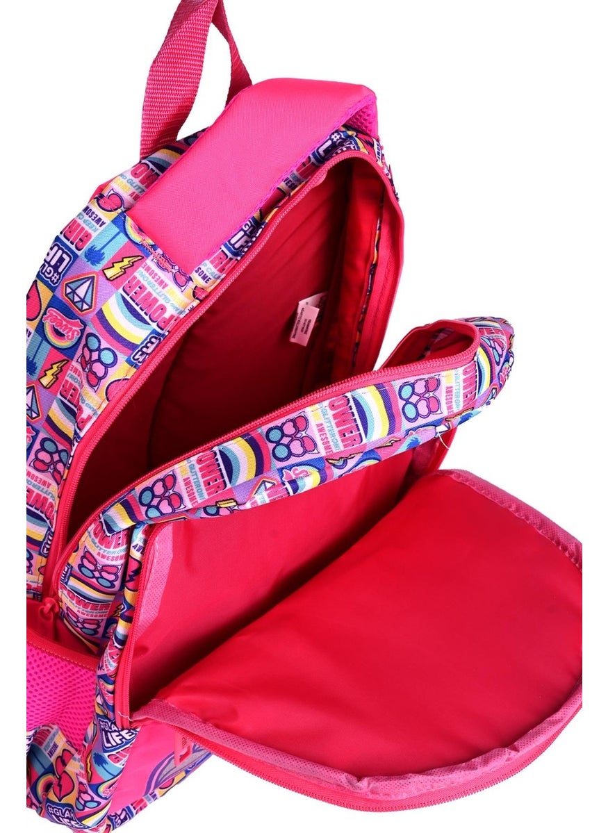 6627 Sweet Pink School Bag Set of 3