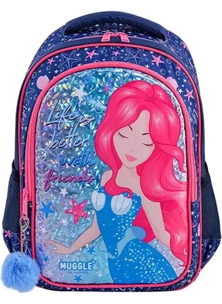School Bag Marmaid Navy Blue Mu 8836 /