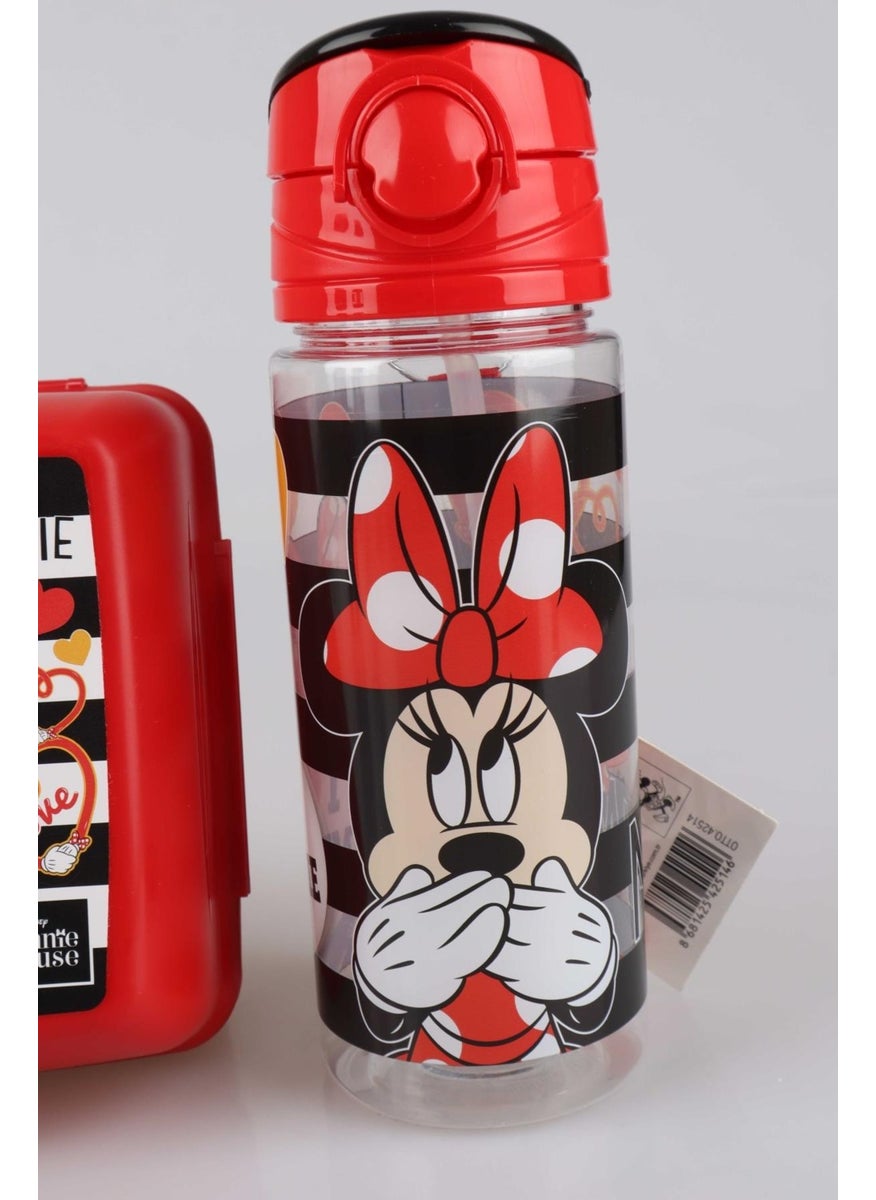 New Season Licensed Minnie Mouse Nutrition Bowl and Tritan Flask 500 ml Nutrition Set