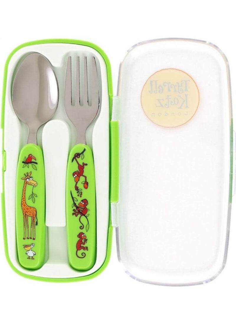 Boxed Fork Spoon Set // Jungle