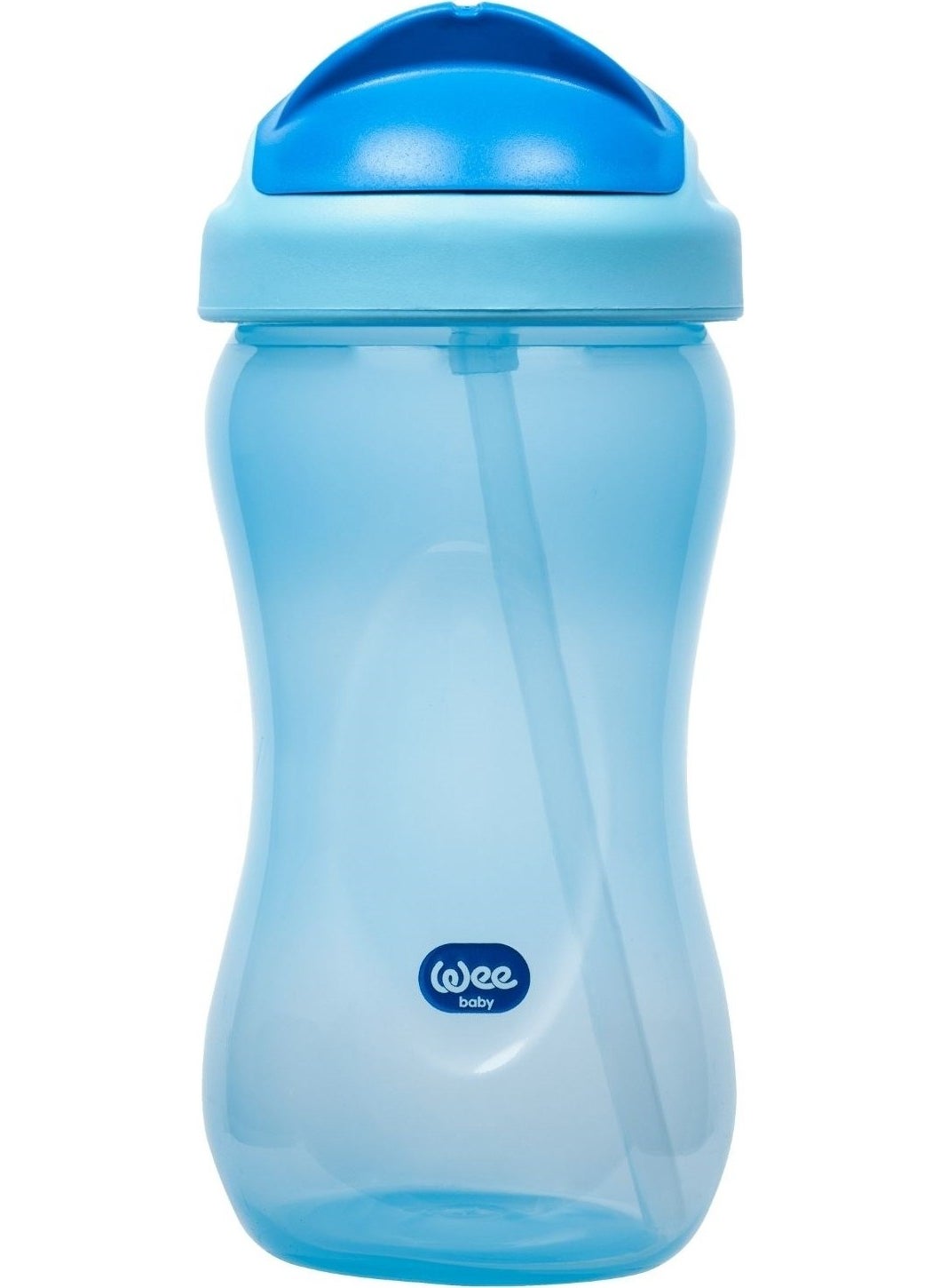 Glass with Straw - Blue