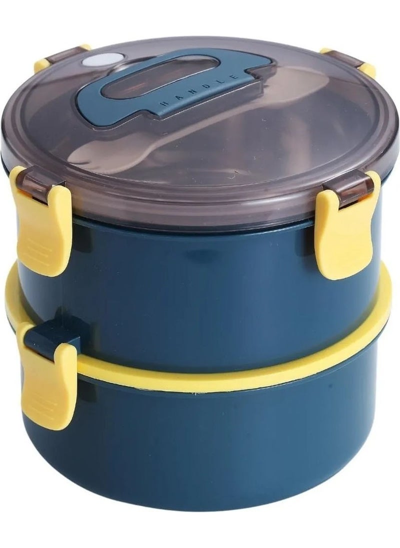 Wagon Steel Lunch Box 1600 ml VGN-397 - Blue