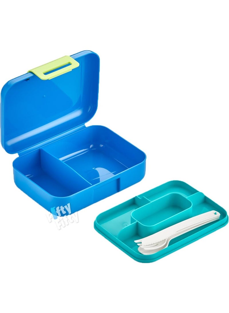 Lunch Box with 2 Tiers Cutlery Set