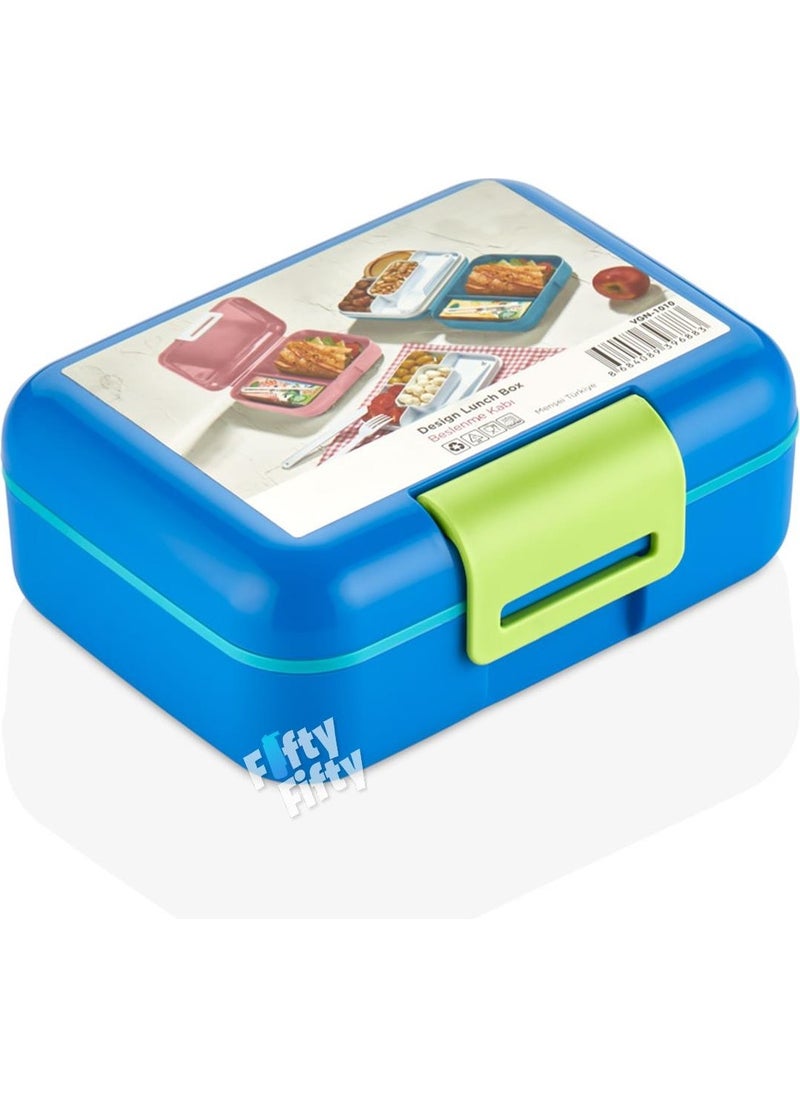 Lunch Box with 2 Tiers Cutlery Set