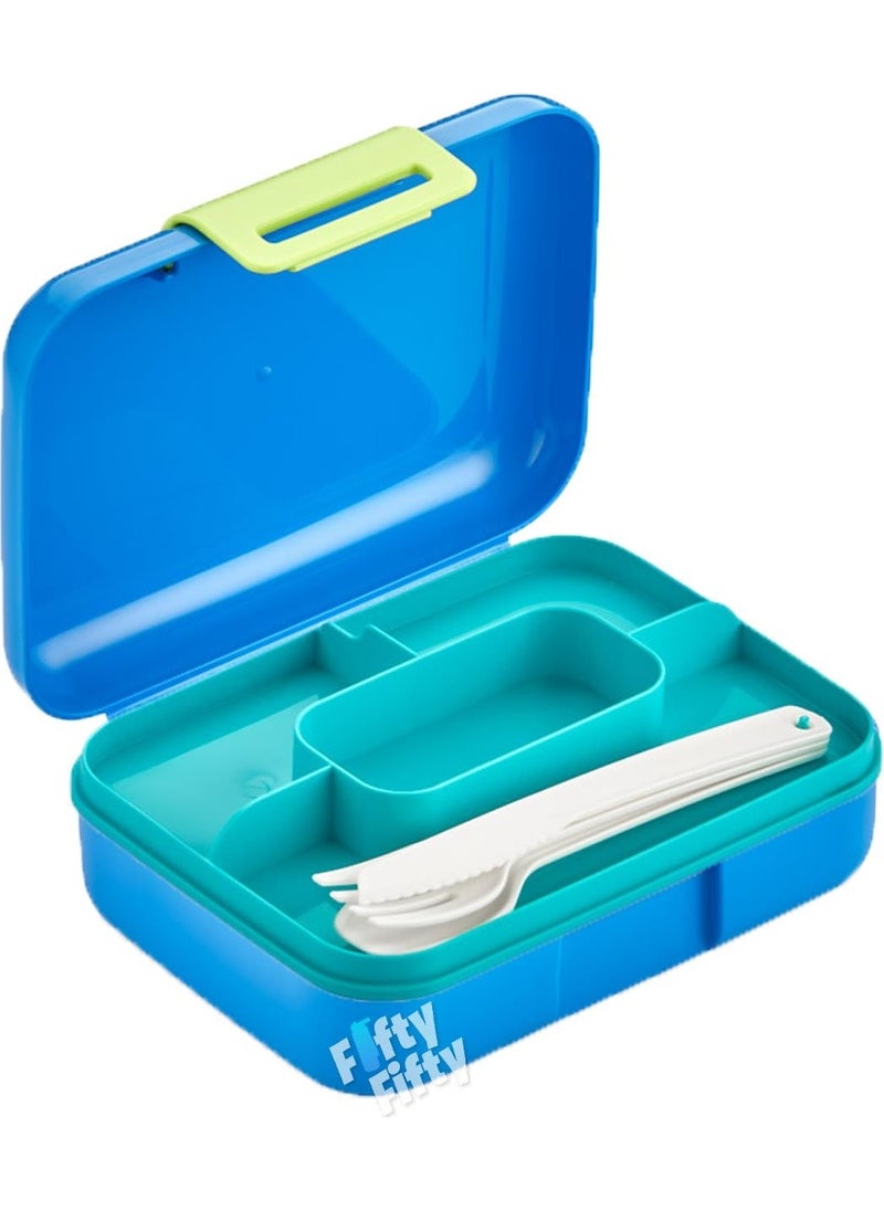 Lunch Box with 2 Tiers Cutlery Set