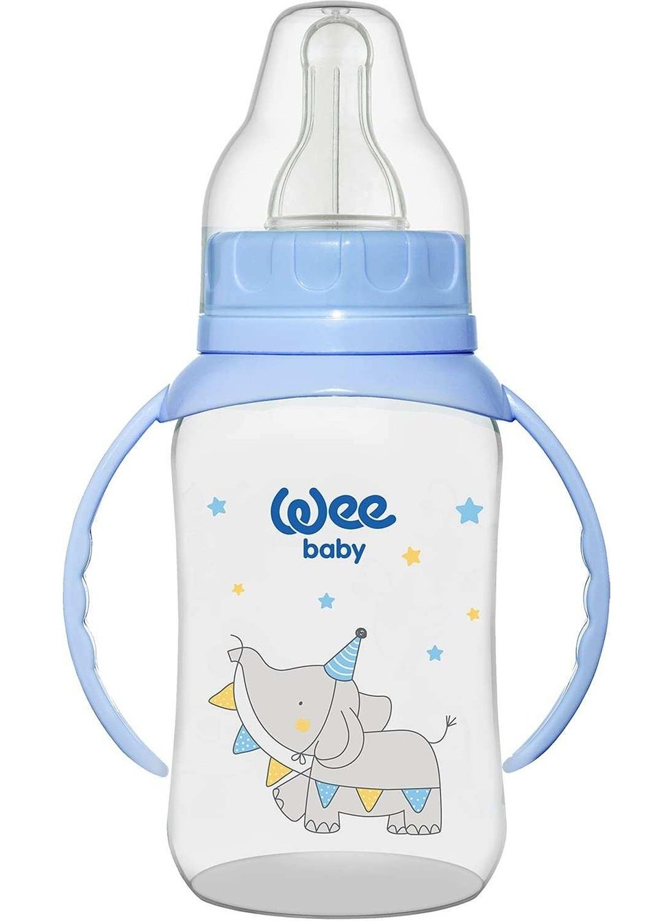 Baby PP Feeding Bottle with Handle 150 ml - Blue