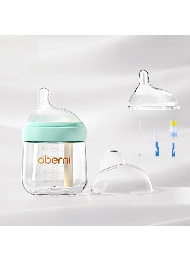 Oubeini Feeding Bottle New High Borosilicate Newborn Glass Feeding Bottle For Newborn Baby Eccentric Anti-flatulence Feeding Bottle