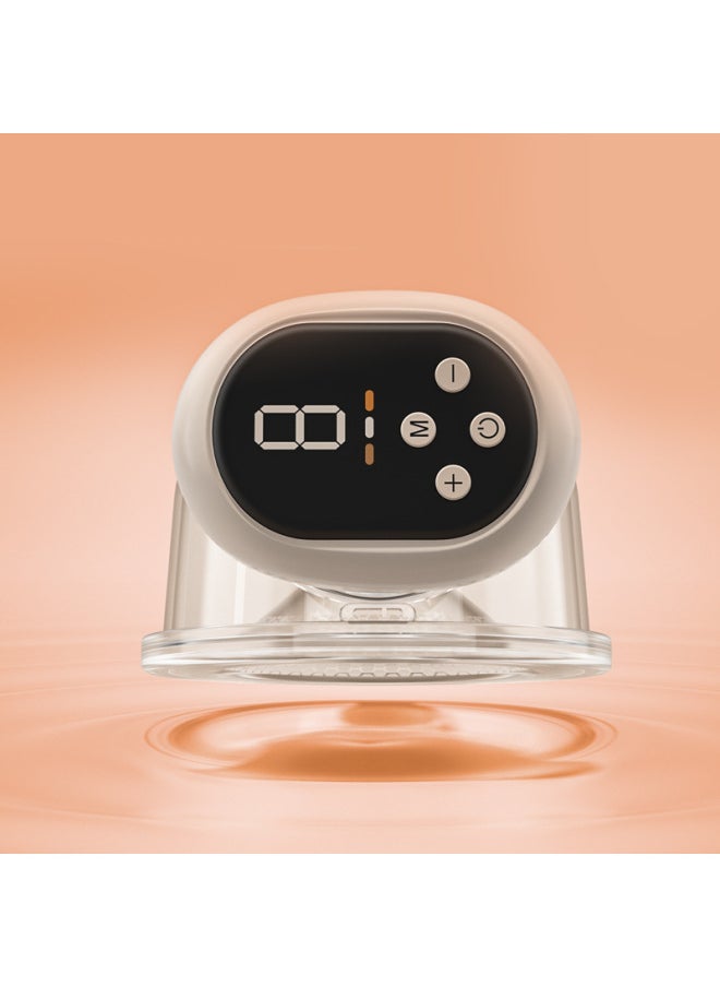 Wearable Electric Milk Suction Large Suction Mute Hand-free Postpartum Maternal And Infant Products For Night Use-Colour:Pink