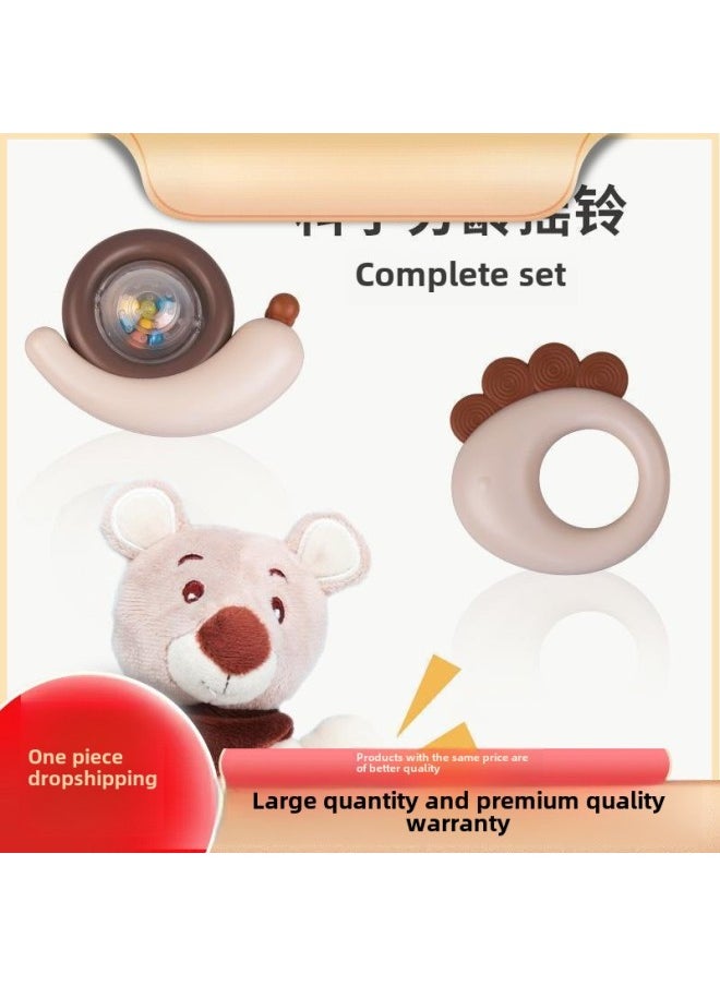 Karchi Soothing Plush Toy Gift Box Suit Baby Grit Rattle Toy For Sleeping Guangdong Province-Colour:Boiled Rattle 9 Piece Set Kaichi Kaichi