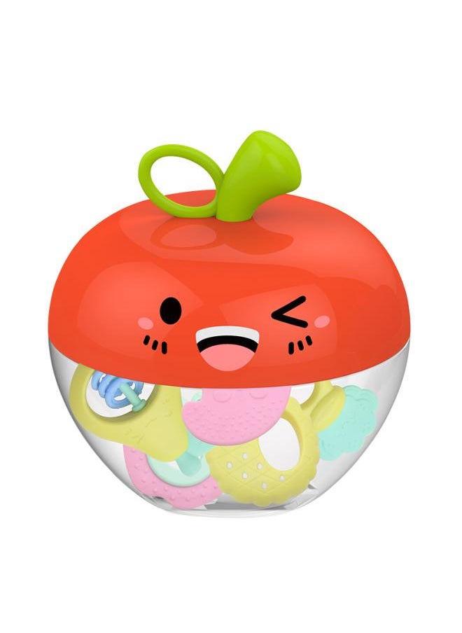 Baby Teether Stick Teether Fruit And Vegetable Music Teether Rattle Baby Grasping Toys Educational Toys Teether 0- Years Old