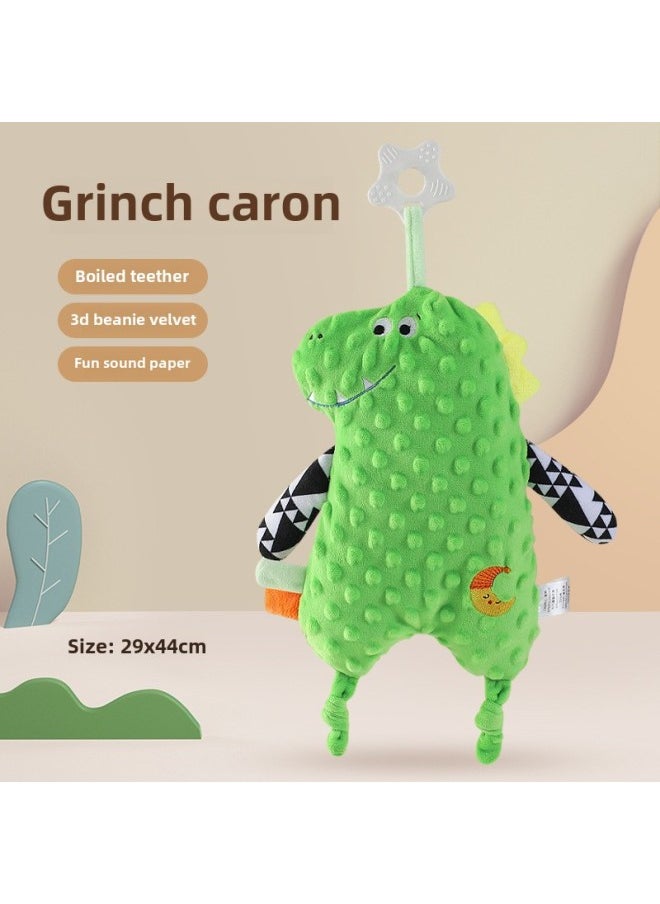 Sleep Comfort Doll Baby Can Import Newborn Bite PP Cotton Baby Artifact Hand Doll Tooth Gel Toy-Color:Card