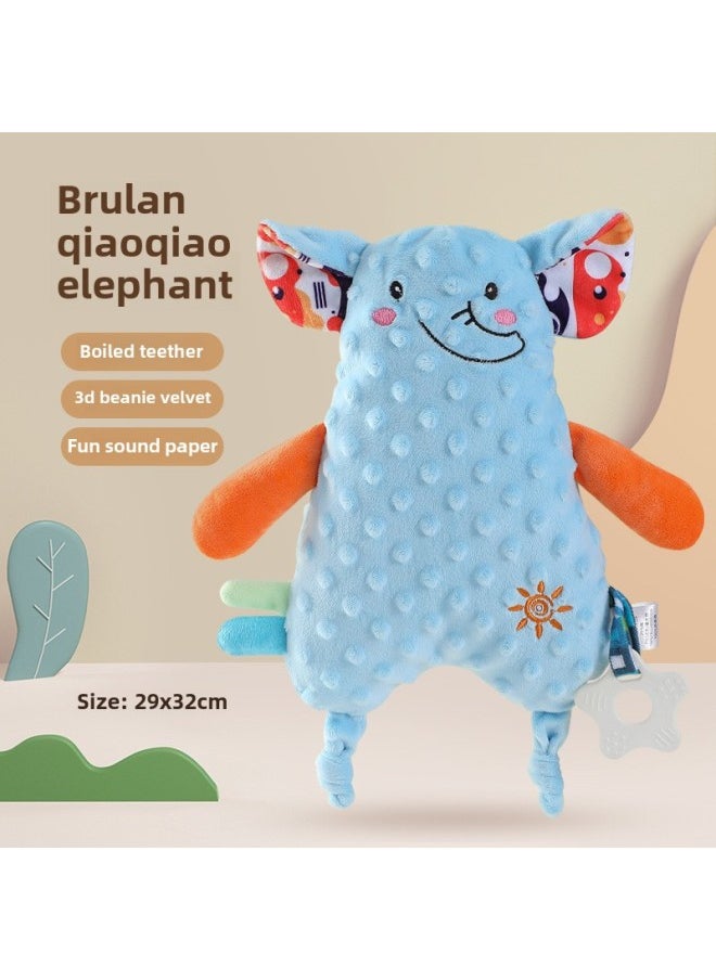 Sleep Comfort Doll Baby Can Import Newborn Bite PP Cotton Baby Artifact Hand Doll Tooth Gel Toy-Color:Slow Deer