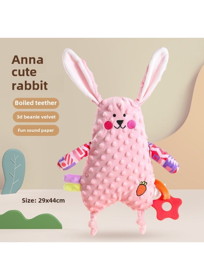 Sleep Comfort Doll Baby Can Import Newborn Bite PP Cotton Baby Artifact Hand Doll Tooth Gel Toy-Color:Slow Deer